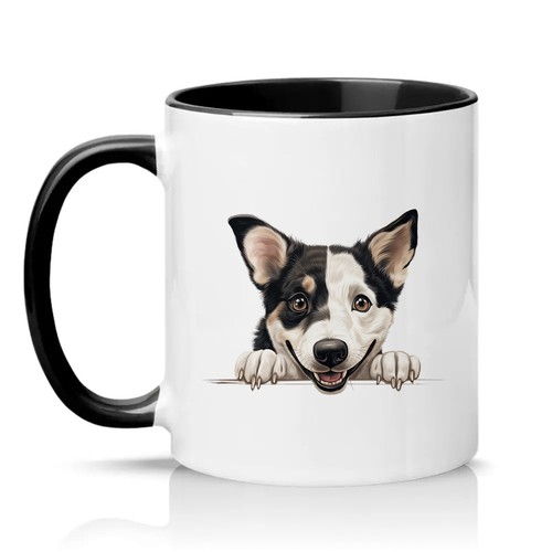 Smiling dog peeking unisex - peeking,