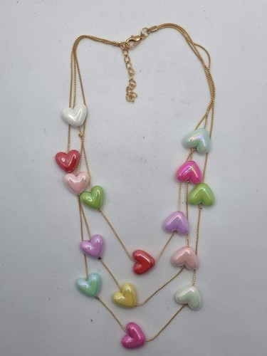 Collana fili con cuori - 3,