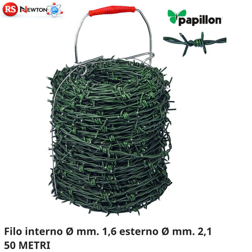 Filo spinato plastificato 50m - spinato,