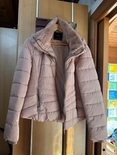 ZARA GIUBBOTTO ROSA CIPRIA TG 48  XXL COLLO  Pelliccia Ecologica