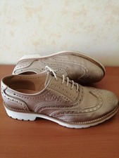 Scarpe francesina donna in pelle dorata NERO GIARDINI 38 primavera estate