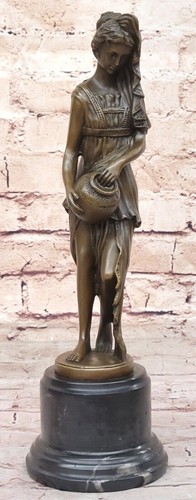 Bronzo scultura maiden - bronzo,