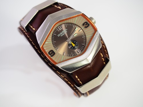 Orologio diesel pelle - orologio, ss