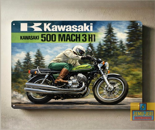 Poster metallo per moto - poster,