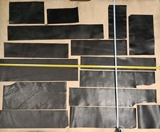 N° 15 Rettangoli di Vera Pelle di Vitellino Ideale per Portafogli Portatabacco