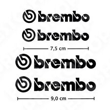 KIT 4 Adesivo adatto per pinza Freno Brembo Auto Moto Stickers Race 7,5CM 9CM