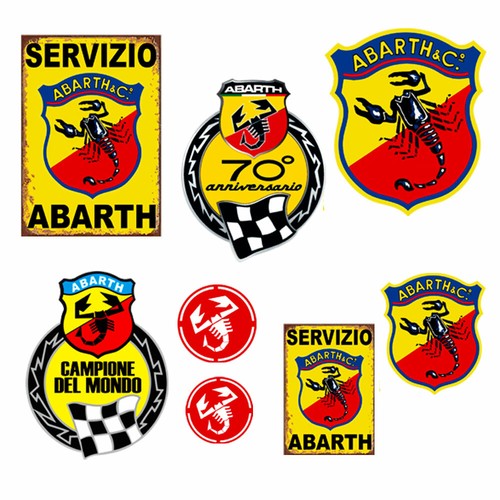 Abarth adesivi vintage sticker