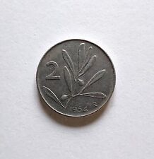 MONETA 2 LIRE DUE ULIVO APE 1954 ITALIA REPUBBLICA @ AG33 @