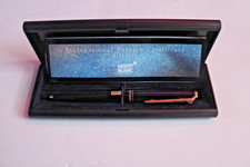 L68-MONTBLANC ROLLER  SFERA SCATOLA NERO  REGALO REFIL GIFT CARTA BIRO STUDIO