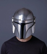 Elmetto Mandaloriano Acciaio Fatto a Mano Ispirato a Boba Fett Armatura Star Wars Cosplay