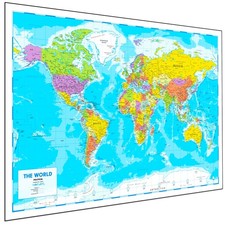 Poster Mappa del Mondo da