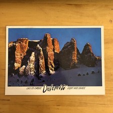 CARTOLINA - DOLOMITI TORRI DELLA SELLA  -  VIAGGIATA