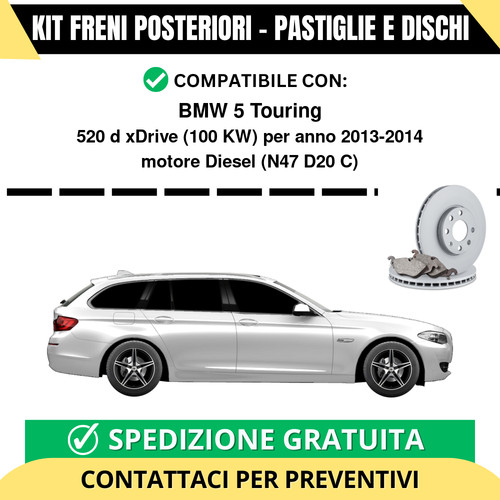 Kit freni posteriori per bmw - kit,