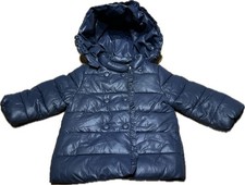 Cappotto con cappuccio Mayoral bambina blu navy puffer