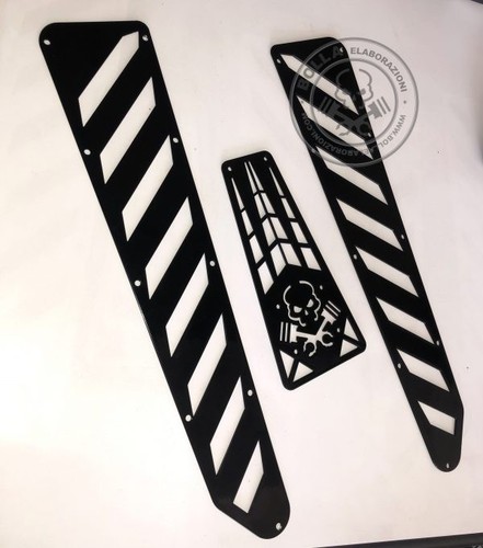 Set pedane vespa classic nere - set,