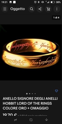 Anello signore degli - anello,