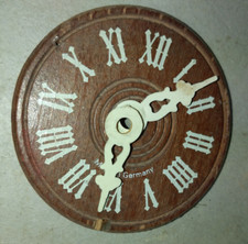 VECCHIO QUADRANTE E LANCETTE  PER OROLOGIO A  CUCU VINTAGE