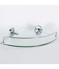 Mensola Angolare  52020 Vetro Portaoggetti Doccia Bagno Ripiano Triangolare