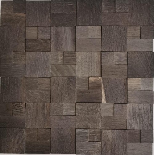 Holzmosaik marrone scuro - holzmosaik,