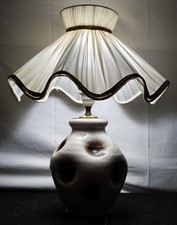 CAS vietri – Lampada in ceramica vietrese - Solimene, Paralume vintage anni ‘40