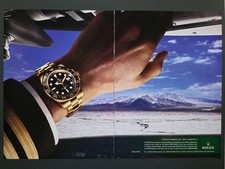 2007 2 PAGINE STAMPA ANNUNCIO ROLEX GMT-Master II bicolore con mano pilota