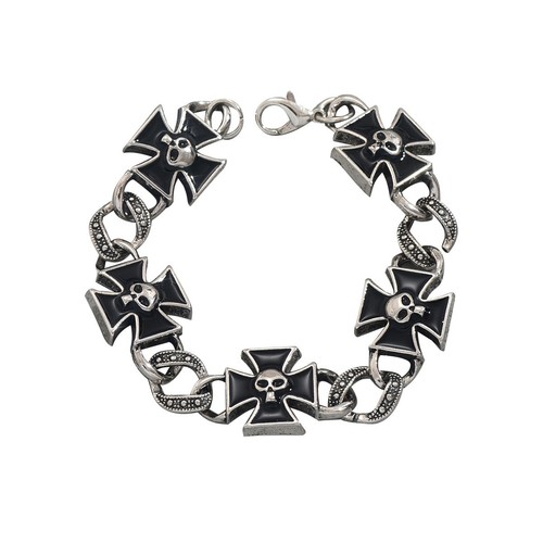 Bracciale uomo croce - , teschio