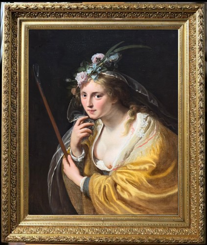 Dipinto olio barocco vintage