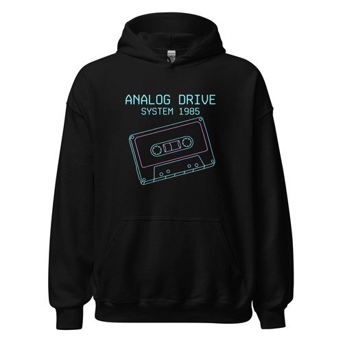 Felpa con cappuccio vaporwave - con,
