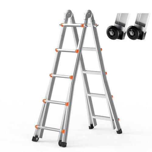 Scala telescopica con - telescopica, telaio