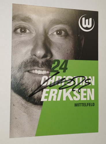 Autografo christian eriksen - christian, 24