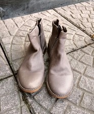 Ankle boots in pelle color tortora