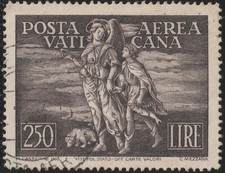 Vaticano 1948 Posta aerea 250 lire usato