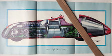 Poster Doppio 1951 Alfa Romeo 159 E Formula 3 Pista Junior Monza Anni 70(P1)