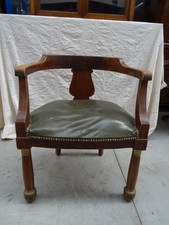 Poltrona Impero in mogano con bronzi seconda metà XIX sec. Francia