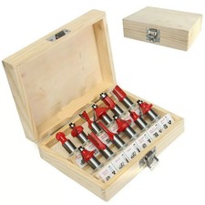 SET 12 FRESE FRESA PER LEGNO PER SCANALARE RIFILARE SANALATURE FRESATRICE 6 mm