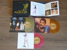 FREDDIE MERCURY 3 x 7" COLOURED VINYLS + box and colour booklet   NEW - part set