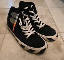 OFF-WHITE Virgil Abloh Sneaker  VULC HI TOP Black  US size 10 EU size 43