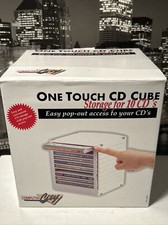Computer City One Touch CD Games Cube custodia caricata a molla vintage anni 90 nuovo con scatola