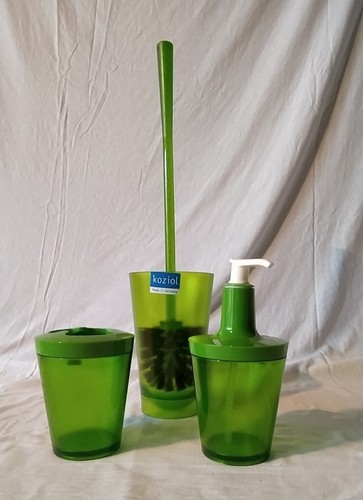 Set accessori bagno verde - 3,