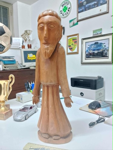 Statua scultura legno - statua, in