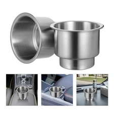  Portabicchieri per auto da 2 pezzi: supporto per bevande in acciaio