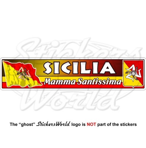 Adesivo decalcomania sicilia - adesivo,