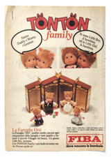 Pubblicita' Fiba Tonton Family Famiglia Orsi Old Advertising Werbung 1983 (T7)