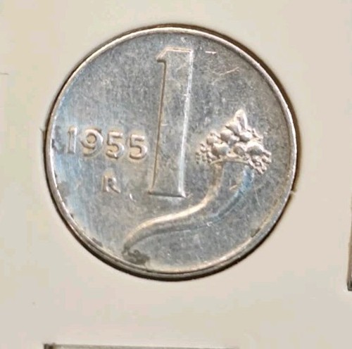 Lira 1955 italia - 1, in
