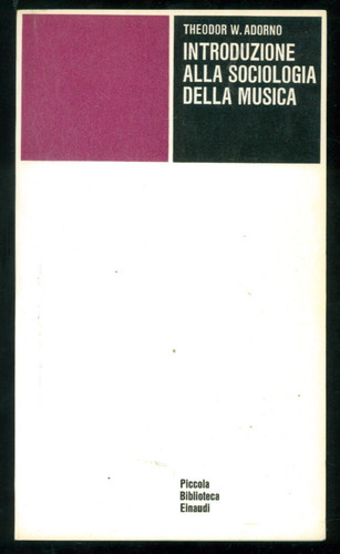 Adorno theodor introduzione - w.,