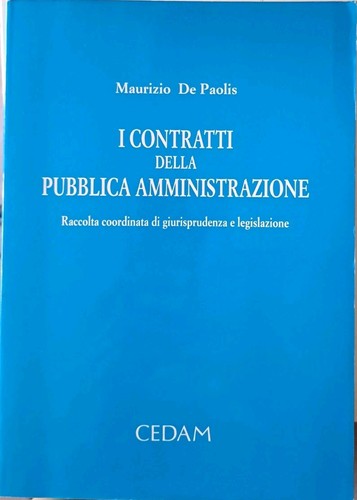 Contratti della pubblica - i,