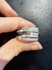 Anello a spirale cristallo