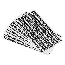 Lettera Adesivi,Nero 0.5"