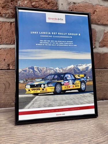 Framed 1983 lancia 037 rally - lancia,