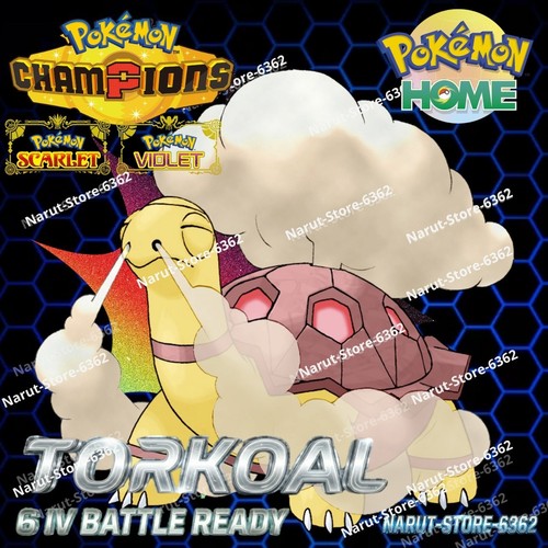 Torkoal 6iv shiny pokemon - shiny,